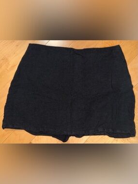 Abercrombie & Fitch Black Linen Mini Skirt